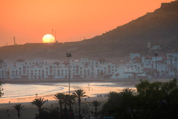 A view on Agadir City Marina in Morocco